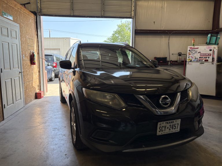 black nissan car